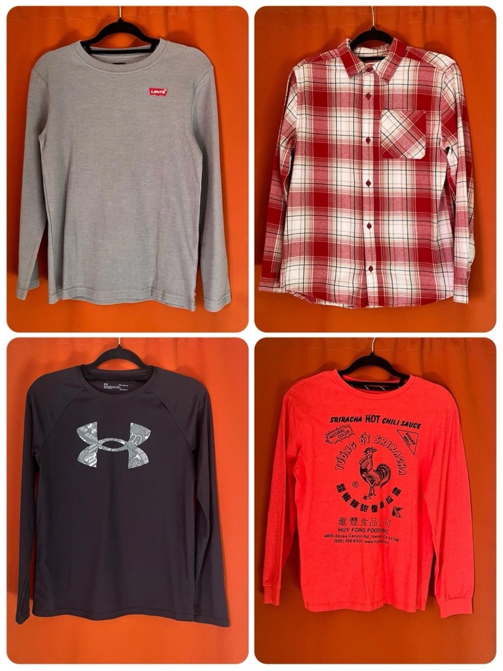 Boys Size Large Long Sleeve Shirt Bundle